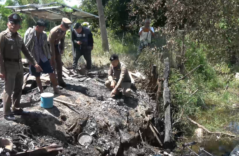 อุดรธานี – ไฟไหม้เถียงนาคลอกเด็กชาย 9 ขวบขณะพ่อแม่ออกไปจับตักแตนมาทอดให้ลูกกิน