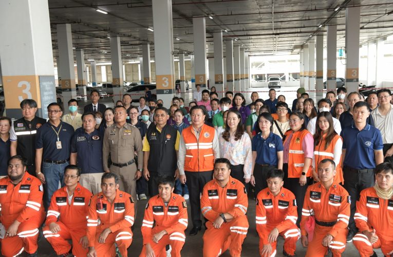 นนทบุรี-การฝึกซ้อมแผนอพยพหนีไฟ