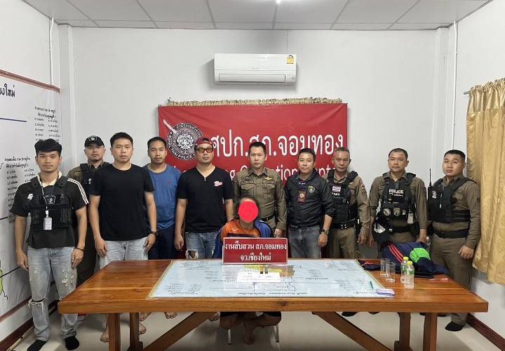 เชียงใหม่ – ตำรวจจอมทองรวบหนุ่มใหญ่ แค้นส่วนตัว ดักใช้อาวุธปืนลูกซองยิงรถกระบะคู่อริ เจ็บ 3 ราย