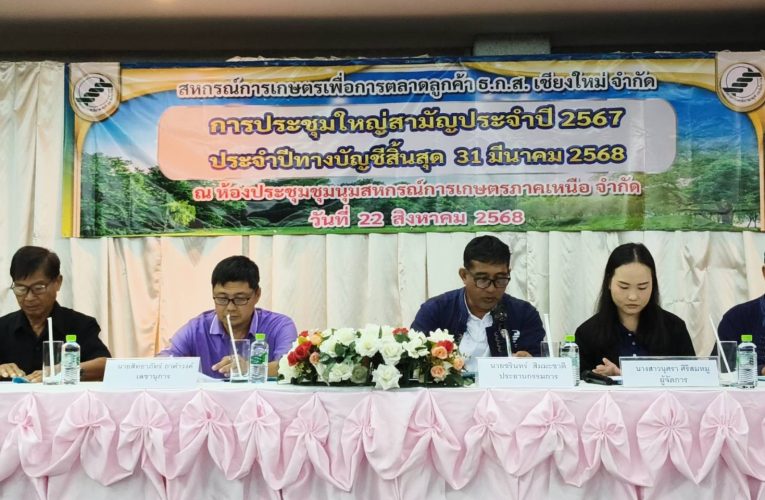 สหกรณ์การเกษตรเพื่อการตลาดลูกค้า ธกส.เชียงใหม่ จำกัด (สกต.เชียงใหม่ จำกัด)เพื่อสรุปผลการดำเนินงานที่ผ่านมา และวางแผนทิศทางการดำเนินงานในอนาคต
