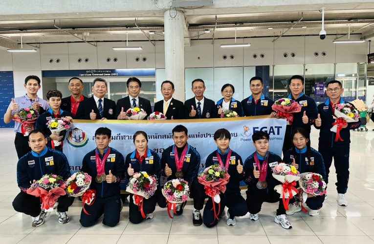 ต้อนรับคณะนักกีฬายกน้ำหนักทีมชาติไทยชุดสู้ศึกยกน้ำหนักชิงชนะเลิศแห่งโลก ประจำปี 2568 ที่เมืองฟอร์ด ประเทศนอร์เวย์