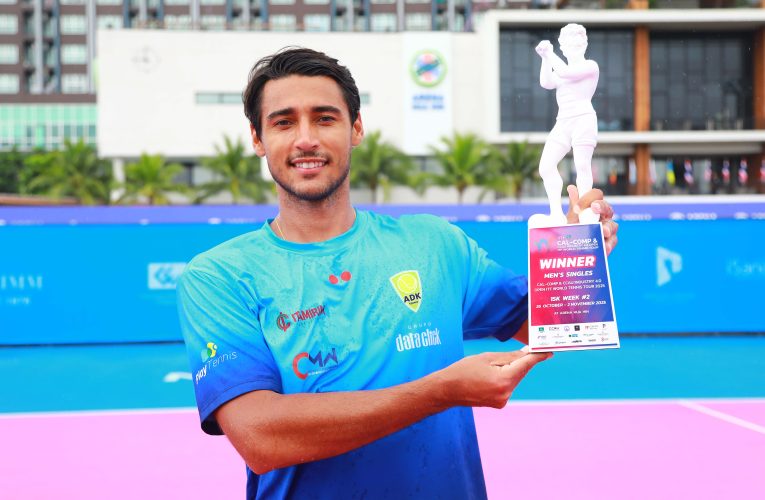 หนุ่มบราซิลประกาศศักดาคว้าแชมป์หวดแคล-คอมพ์ที่หัวหิน 2 สัปดาห์ติด