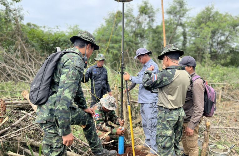 จันทบุรี/ความสำเร็จในการปักหมุดอ้างอิงชั่วคราว ชายแดนไทย–กัมพูชา (บริเวณหลักเขตที่ 52–59) ระยะทาง 8.3 กิโลเมตร อำเภอโป่งน้ำร้อน จังหวัดจันทบุรี 