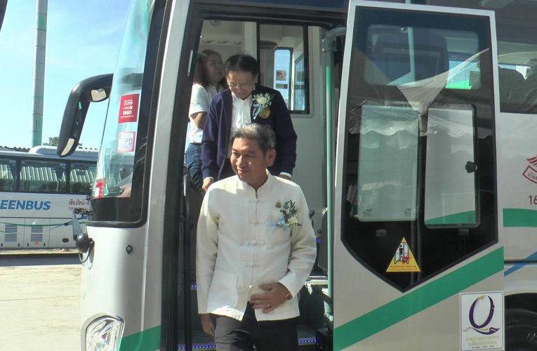 ผู้ว่าราชการจังหวัดเชียงใหม่ ประธานเปิดตัวรถโดยสารไฟฟ้าเชิงพาณิชย์ “EV GREENBUS”12 นำร่องคันแรกของภาคเหนือของ บริษัทกรีนแคปปิตอล