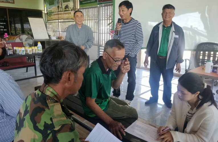 กองทุนฟื้นฟูและพัฒนาเกษตกรกลุ่มองค์กรเกษตรกรบ้านคลองใหญ่ ต.หนองแซง อ.หันคา จ.ชัยนาท พร้อมด้วยผู้เชี่ยวชาญด้านการบำรุงรักษาดิน ตามทษฎี ลดละเลิกใช้สารเคมีและให้ความรู้นวัตกรรมพัฒนาดินผสมผสานภูมิปัญญาท้องถิ่นเกษตกรไทยยั่งยืน