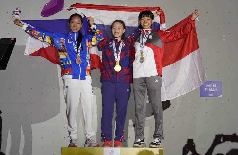 ณัชชา – อัศวิน คว้าทองส่งท้ายปีนหน้าผา โบลเดอร์ริ่ง ซีเกมส์ ครั้งที่ 33 ตั้งเป้าควอลิฟายเข้าร่วมเอเชียนเกมส์ 2026 – ส.กีฬาปีนหน้าผาฯ เล็งเสนอตัวเจ้าภาพชิงแชมป์โลกรุ่นเยาวชน