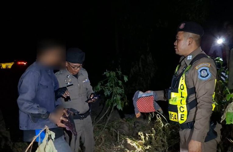 สุพรรณบุรีพ่อค้ายาบ้าตีเนียนขี่มอเตอร์ไซค์ส่องกบตำรวจเร่งหนีหมดปลอก