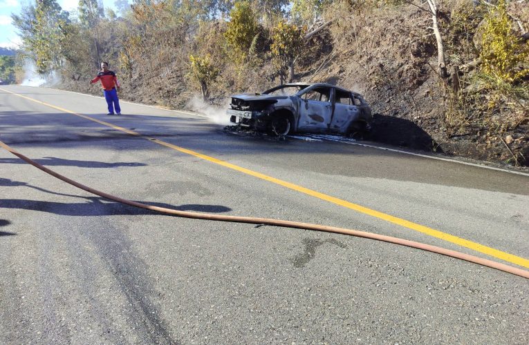 ไฟไหม้รถไฟฟ้าชาวสเปนวอดทั้งคัน