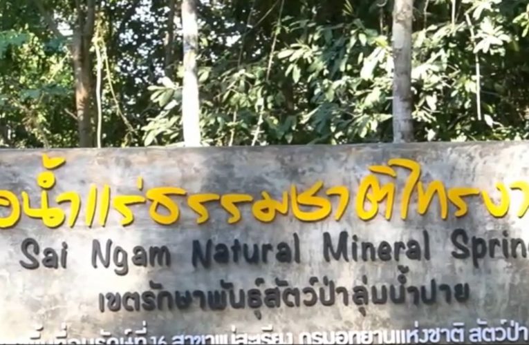ปิดการท่องเที่ยวบ่อน้ำแร่ธรรมชาติไทรงาม