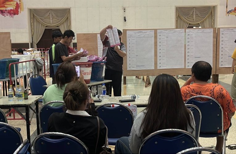 ปทุมธานี นักศึกษาเฝ้าการนับคะแนนใหม่จนเช้าบางส่วนยังติดใจการทำงานของเจ้าหน้าที่