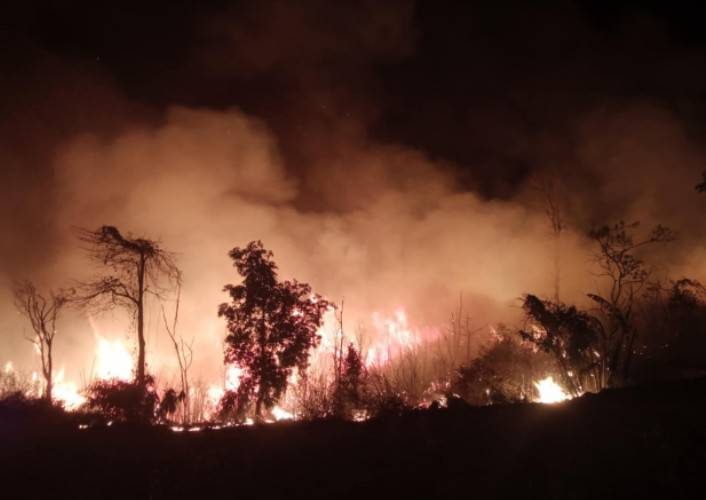 ชัยภูมิไฟป่าระอุบนเขาวงและภูแลนคาเผาวอดป่า2 พันไร่ PM2.5พุ่งอันดับ 2ประเทศหวั่นวิกฤต