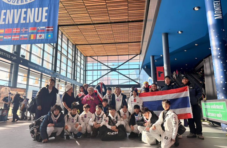 เฮสนั่น “ไทยแลนด์ ซีเล็กต์ส รุ่นพี-วี” ล้มเจ้าถิ่น ประเดิมคว้าชัย ไอซ์ฮอกกี้ “ควิเบก อินเตอร์เนชั่นแนล พี-วี”