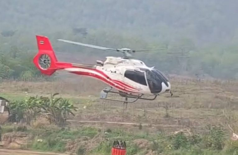 ยังคงเร่งใช้ฮ.ดับไฟป่า อย่างต่อเนื่องบนเทือกเขาด้านทิศตะวันออกของตัวเมือง และ อ.ปาย