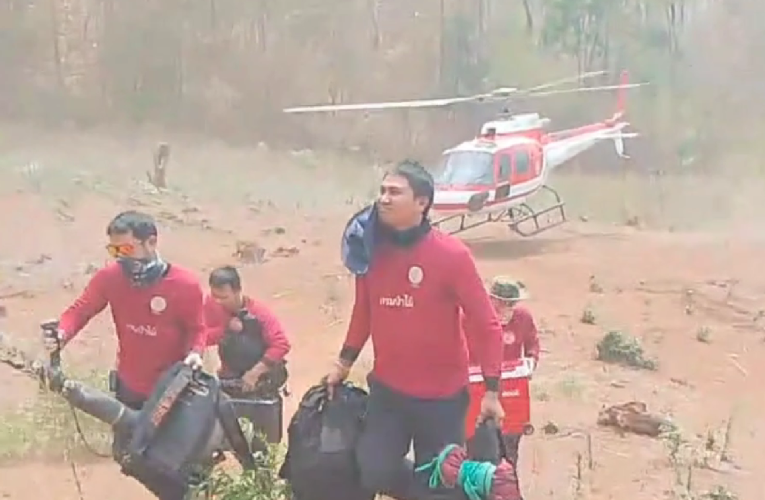 ส่งกำลังไปตั้งฐานบนดอยสูงดับไฟป่า