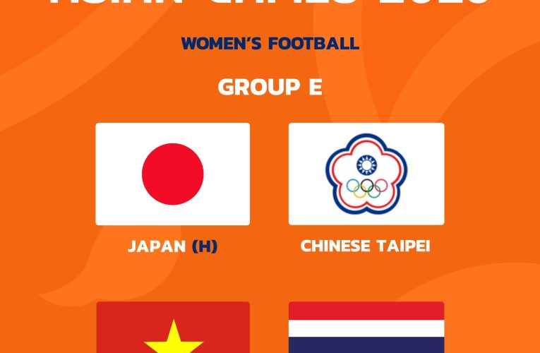 ฟุตบอลหญิงไทย ร่วมสาย ญี่ปุ่น, ไชนีส ไทเป, เวียดนาม เอเชียน เกมส์ 2026 ที่ ประเทศญี่ปุ่น