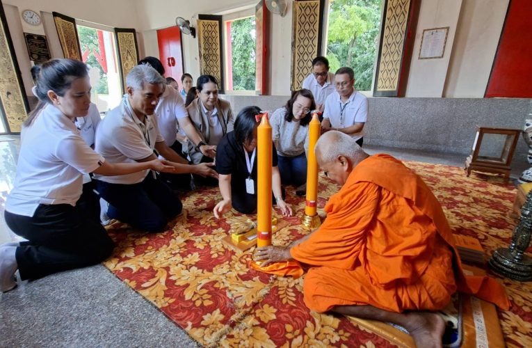โรงไฟฟ้าราชบุรี จัดกิจกรรมถวายเทียนจำนำพรรษาประจำปี 2569 ให้แก่วัดรอบโรงไฟฟ้าจำนวน 42 วัด.