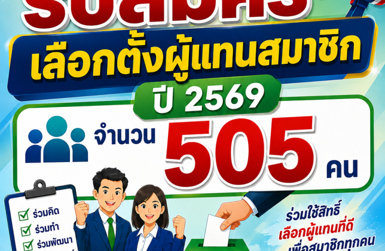 สหกรณ์ออมทรัพย์ครูหนองบัว เปิดรับสมัครเลือกตั้งยกชุด