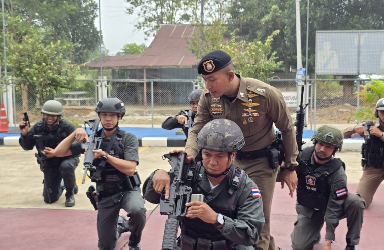 ยะลาสถานีตำรวจภูธรยะรม จัดฝึกซ้อมทักษะยุทธวิธีการใช้อาวุธอย่างถูกต้องและปลอดภัย