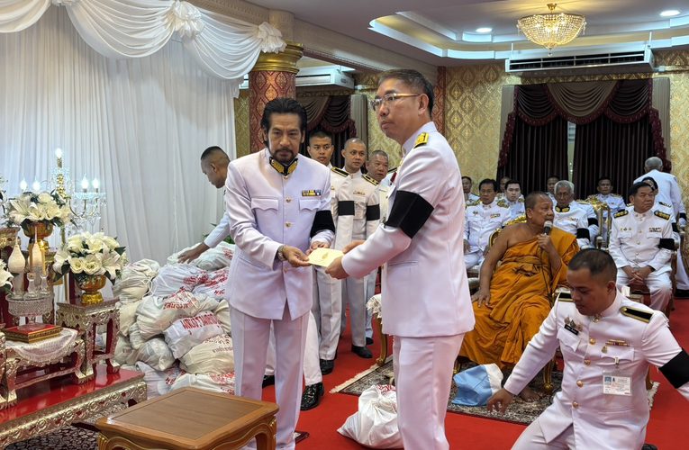 สมุทรปราการ 18969 วัดบางพลีใหญ่กลางจัดพิธีบำเพ็ญกุศลครบ 100 วัน (สตมวาร) ถวายเป็นพระกุศลแด่ เจ้าฟ้าพัชรกิติยาภาฯ พร้อมมอบถุงยังชีพช่วยเหลือผู้ยากไร้ 200 ชุด