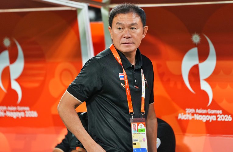 “ธวัชชัย ดำรงอ่องตระกูล” ให้สัมภาษณ์หลังการแข่งขันฟุตบอลชาย มหกรรมกีฬา เอเชียนเกมส์ 2026 รอบแบ่งกลุ่ม กลุ่มเอ นัดที่สาม…………………..