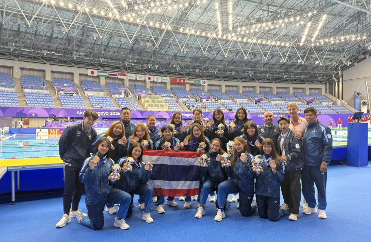@ ประวัติศาสตร์! โปโลน้ำสาวไทยคว้าเหรียญทองแดงเอเชียนเกมส์ 2026