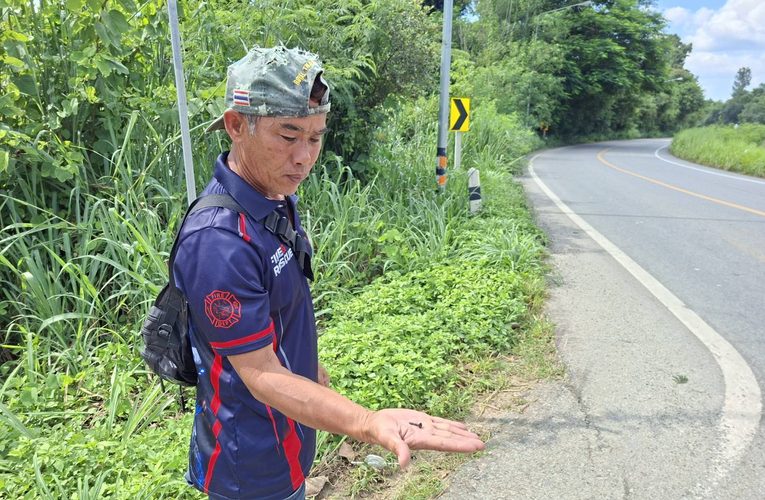 ตำรวจดอยสะเก็ดเดือนมือมืดนำตะปูเกลียว มาทิ้งบนถนนมีความผิด เตือนอย่าทำมีความผิดตามกฎหมาย